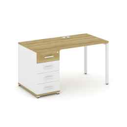 Стол рабочий Concept CN.SP-401 Металл белый